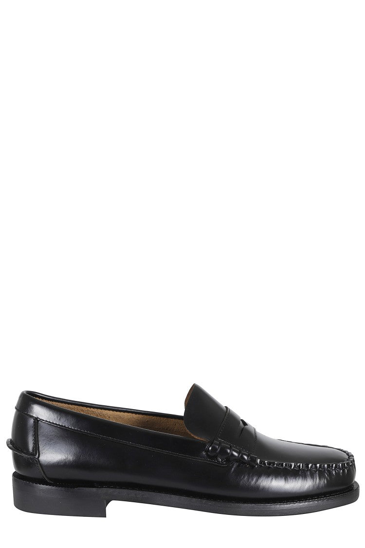 Sebago Dan Black Classic Hand-Stitched Leather Loafers