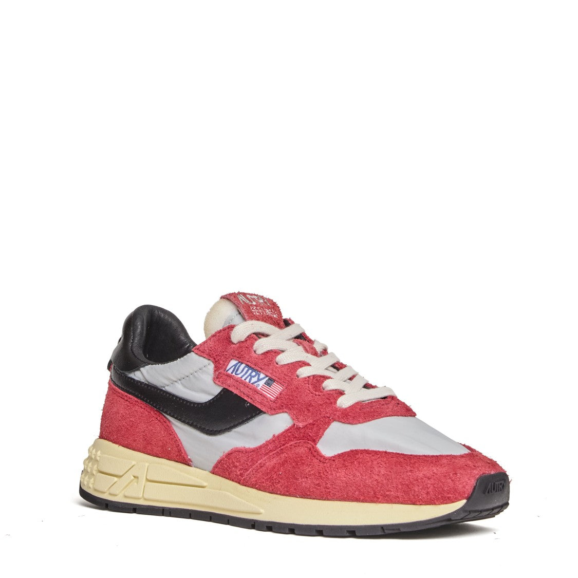Autry Grey/Bordeaux/Black Reelwind Low Sneakers