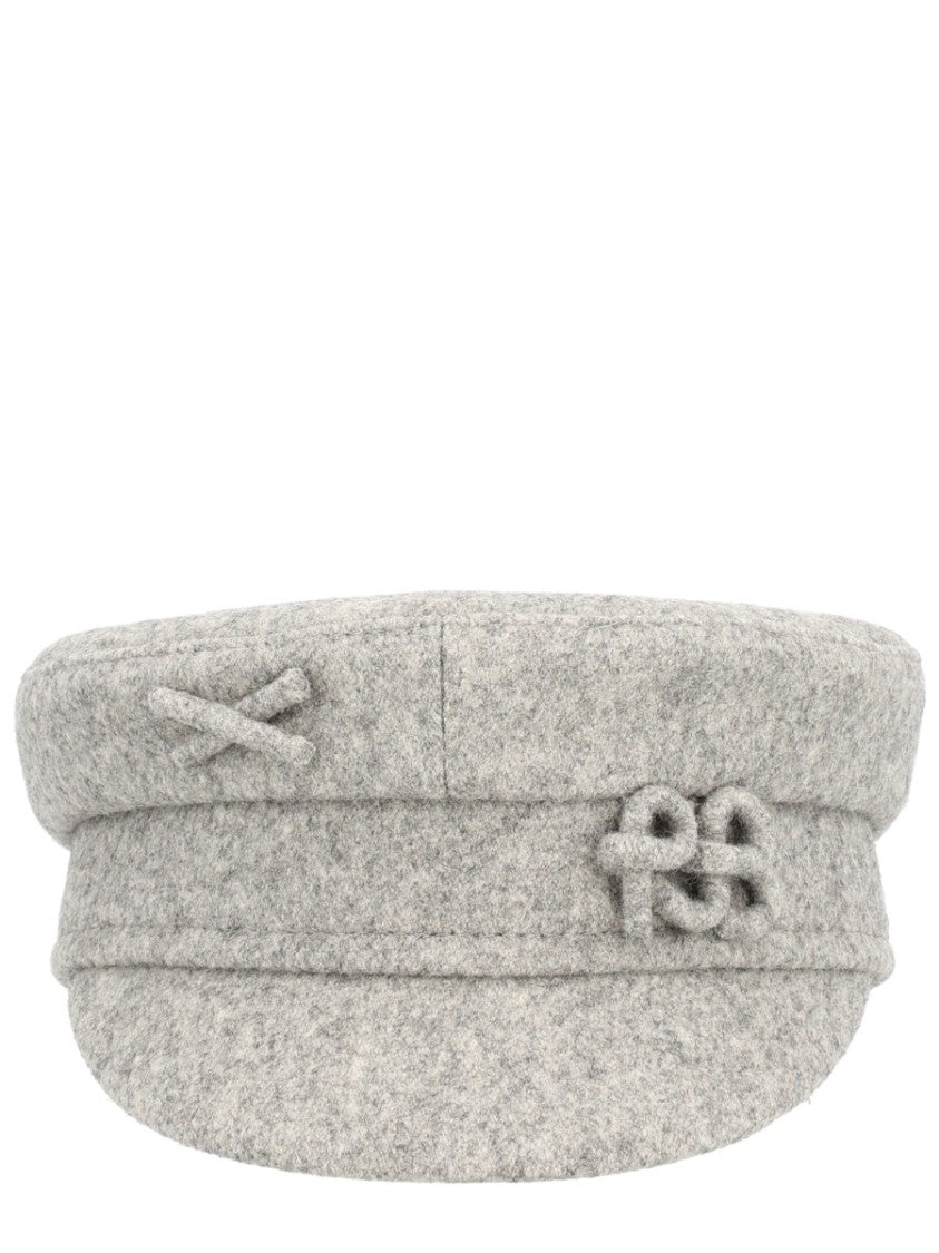 Ruslan Baginskiy Textured Wool-Blend Baker Boy Hat