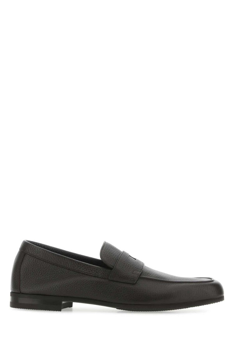 John Lobb Chocolate Leather Thorne Loafers