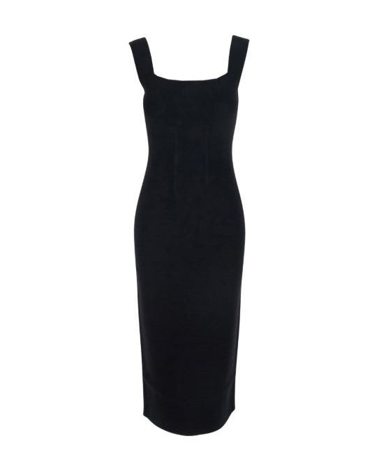 Max Mara Sleeveless Midi Dress With Bustier Bodice