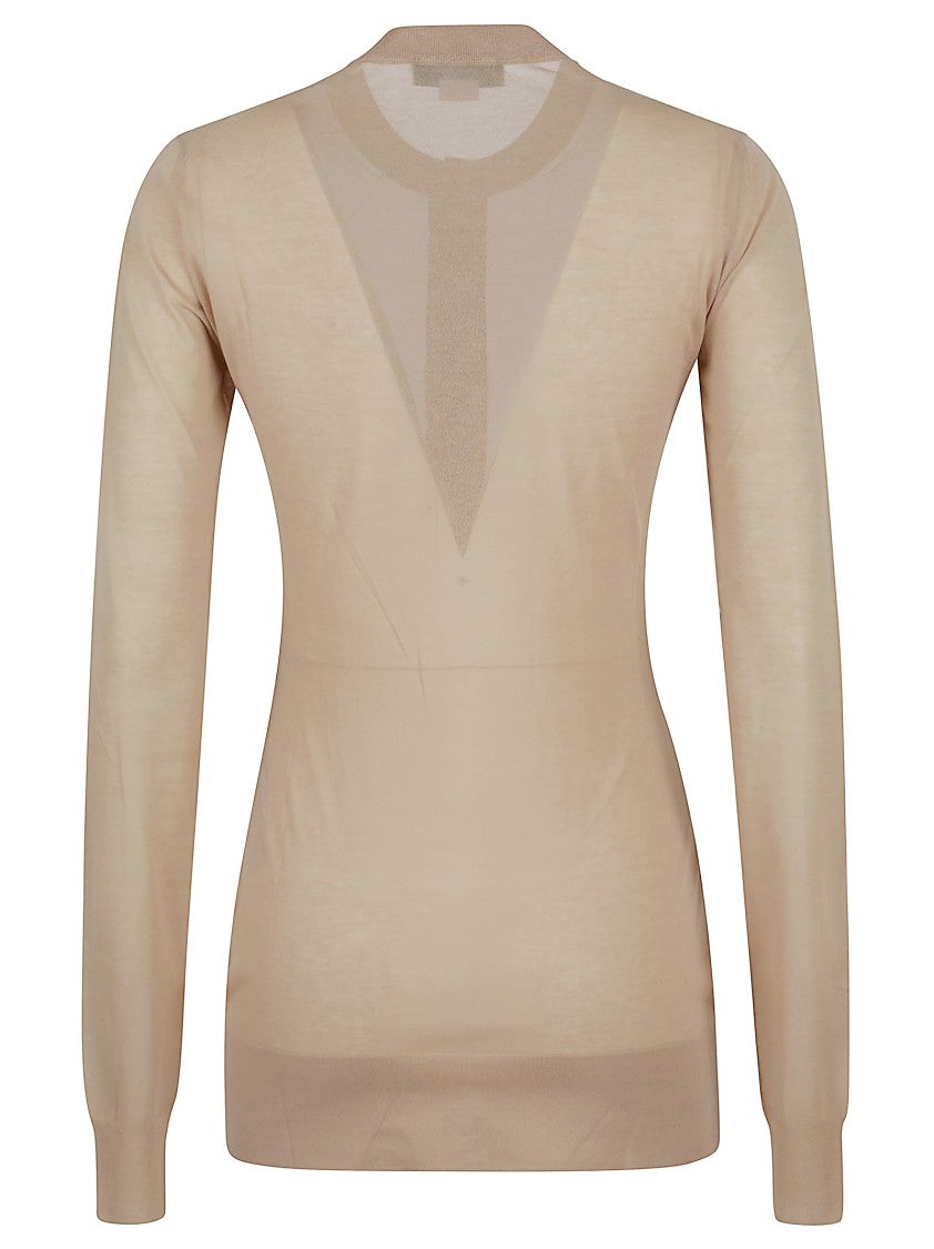 Stella Mccartney Nude Cotton-Blend Top