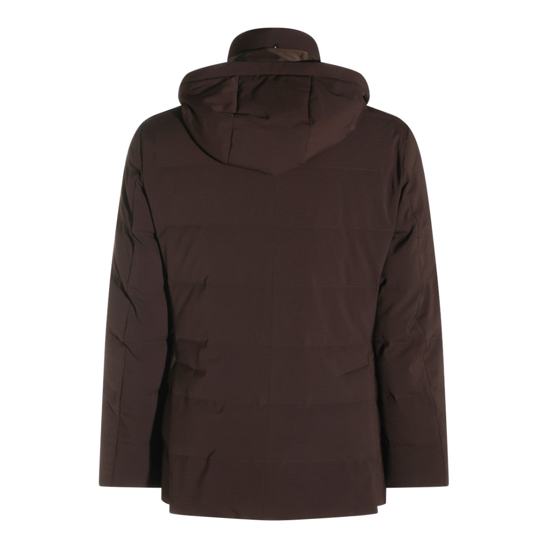 Montecore Coffee Puffer Hooded Down Jacket