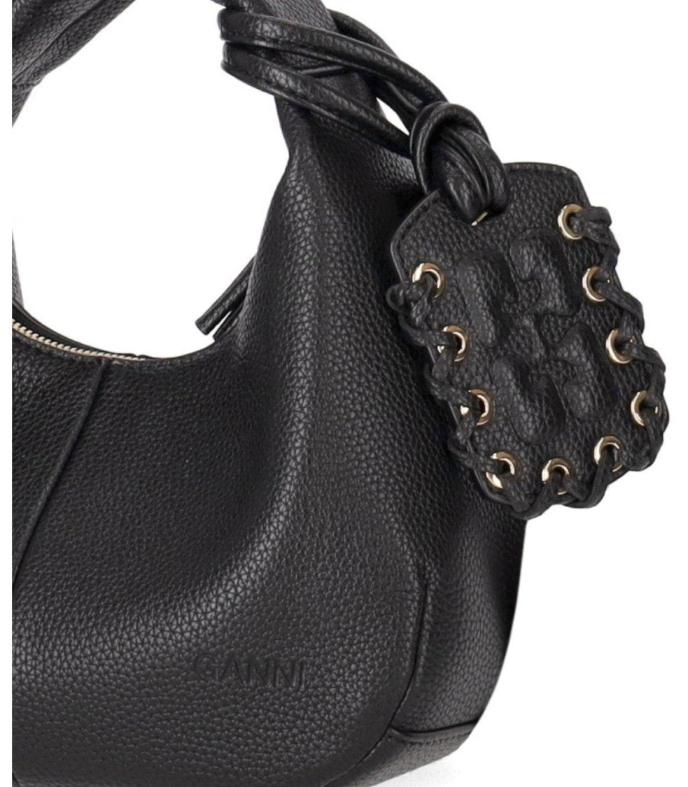 Ganni Hobo Mini Black Bag