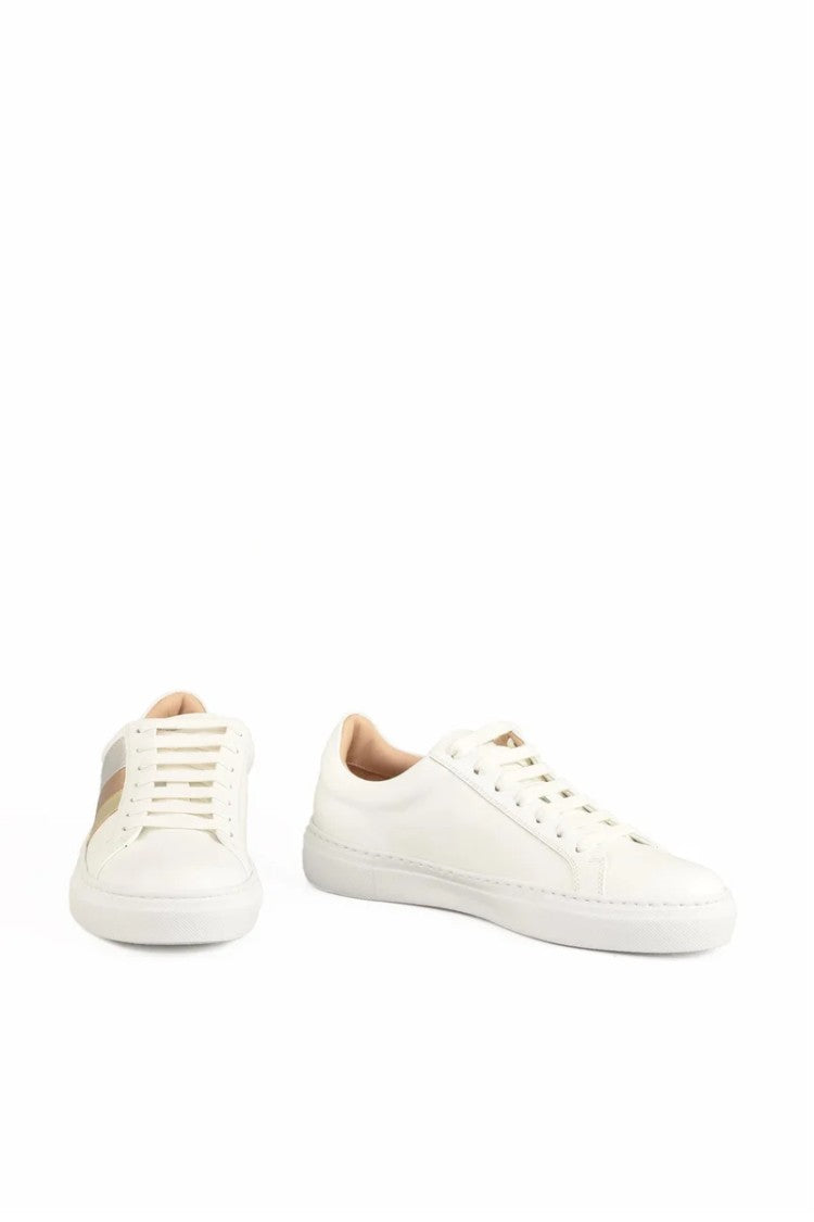 Fabiana Filippi Leather Sneakers - White