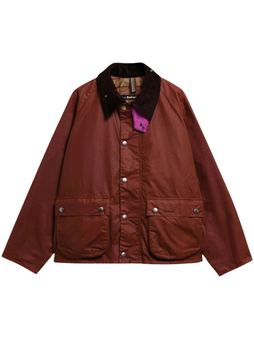 Chiara D'este Key Transport Corduroy Collar Waxed Cotton Jacket
