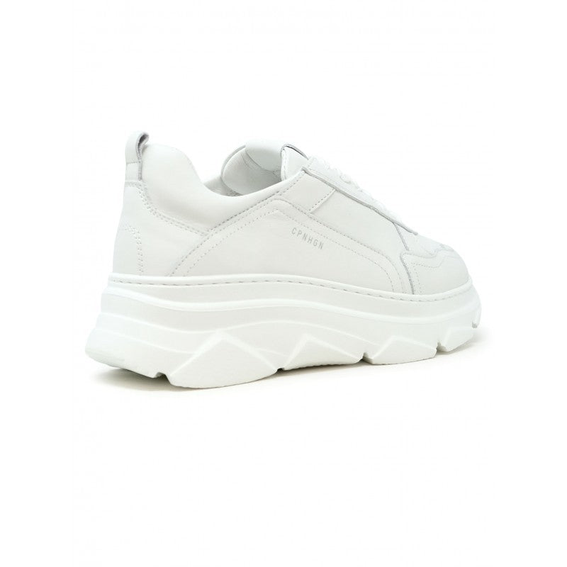 Copenhagen Vit White Leather Sneakers