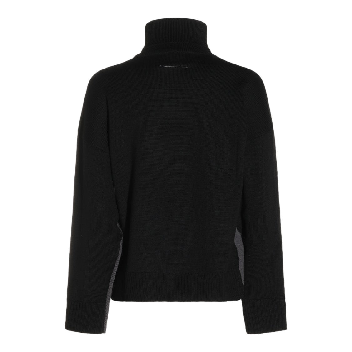 Mm6 By Maison Margiela Layered V-Neck Sweater With Turtleneck