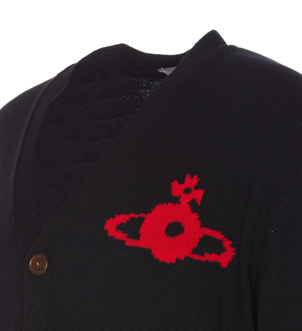 Vivienne Westwood Orb Cardigan – Black