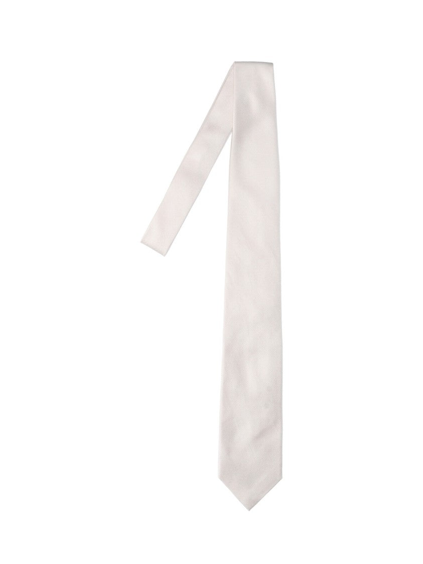Tom Ford Adjustable Mulberry Silk Tie With Textured Pattern