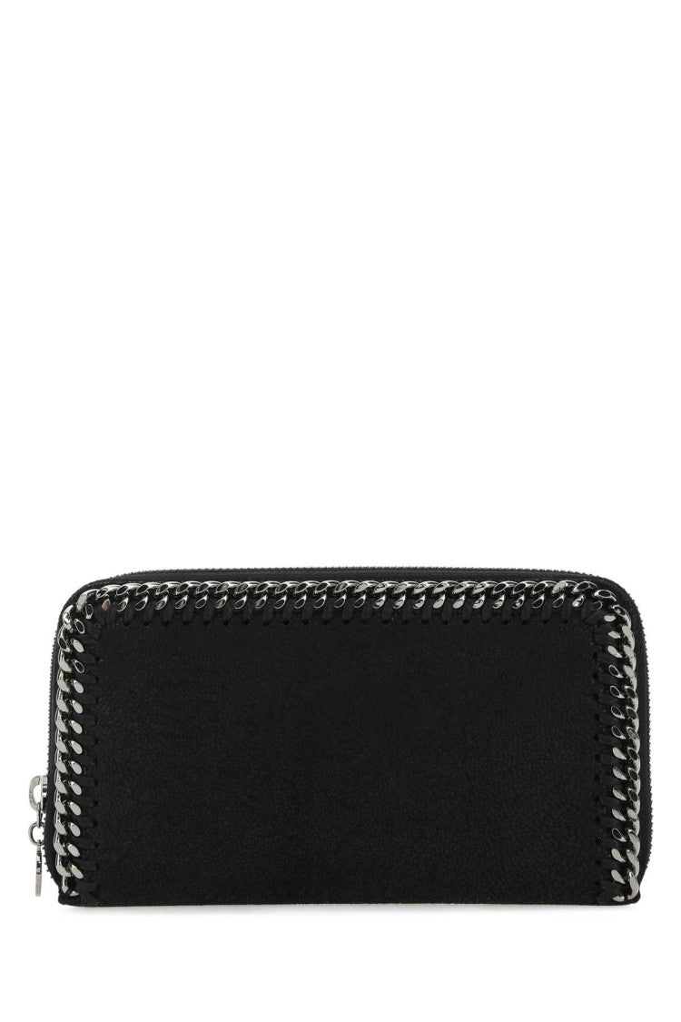 Stella Mccartney Black Shaggy Deer Falabella Wallet