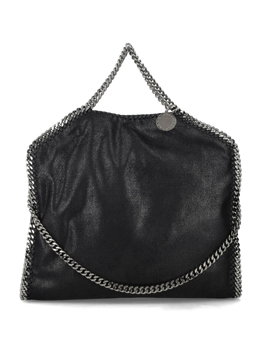 Stella Mccartney Black Falabella 3 Chain Shoulder Bag