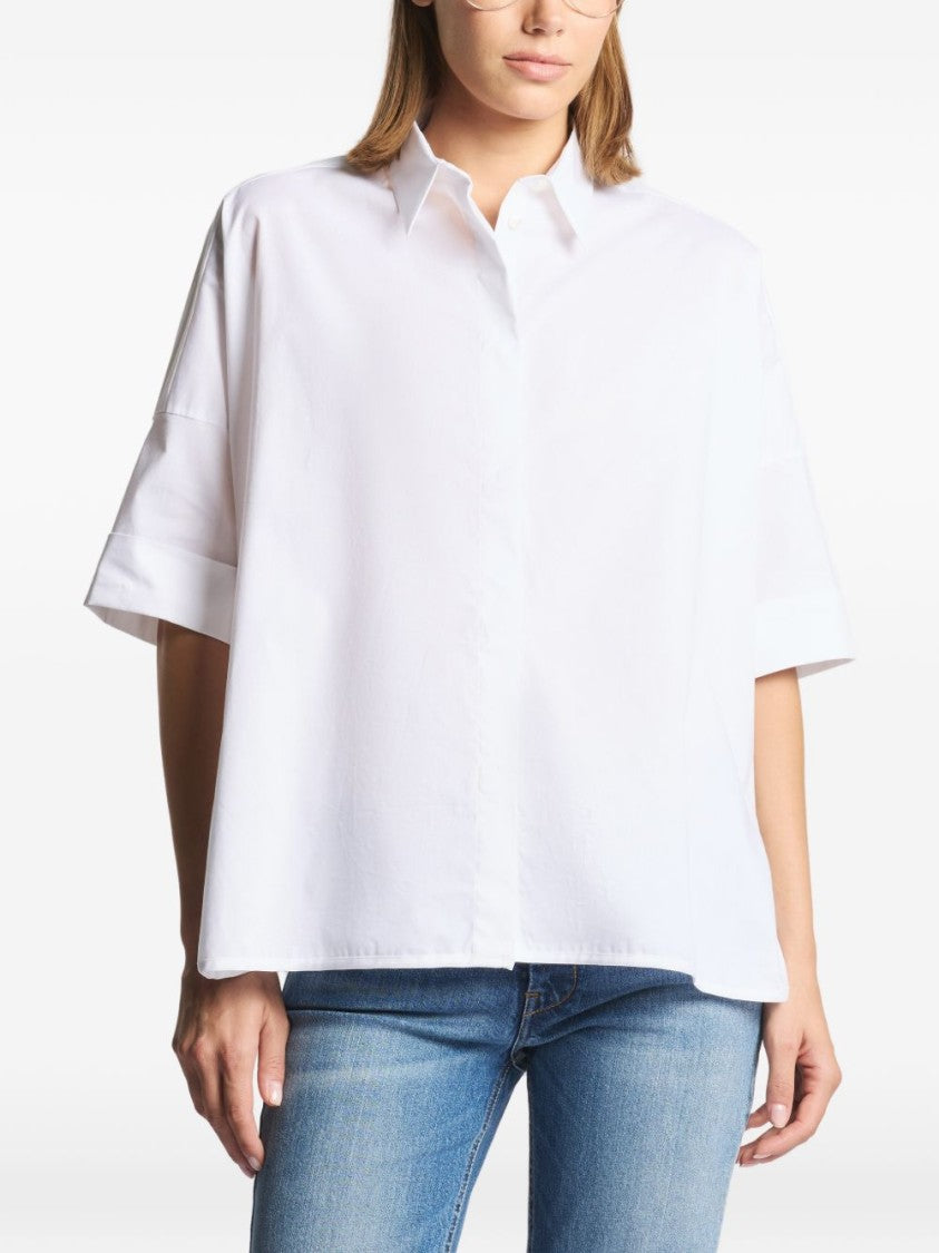 Fay Classic White Button-Down Shirt With Long And Short Sleeves
