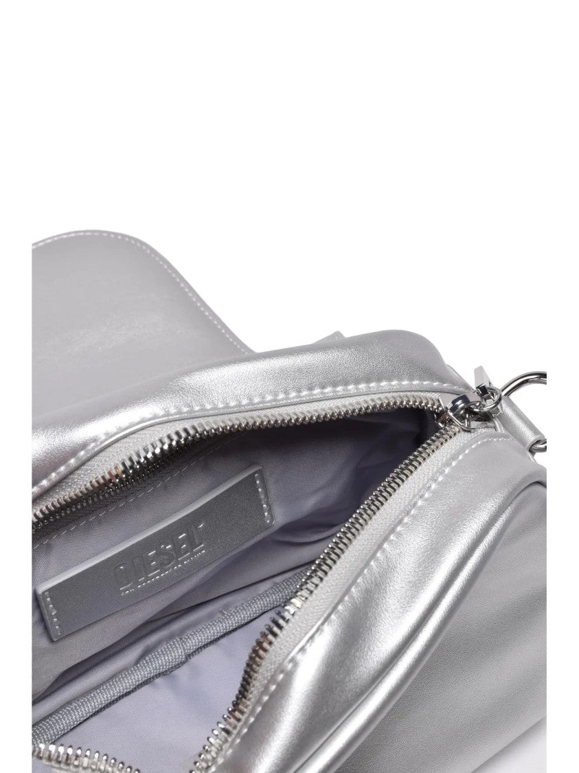 Diesel Mini Messenger Shoulder Bag With Decorative Chain And Charms