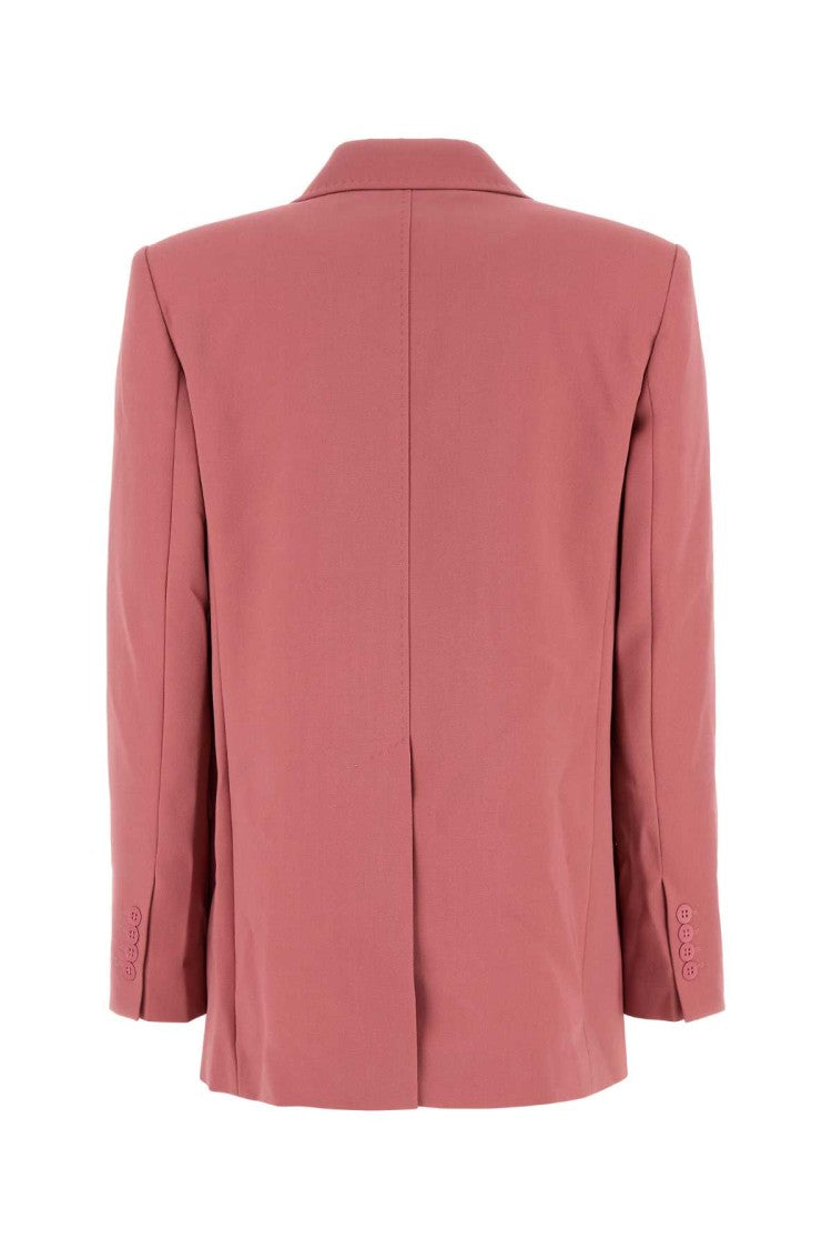 Mm Studio Pink Wool Lamella Blazer