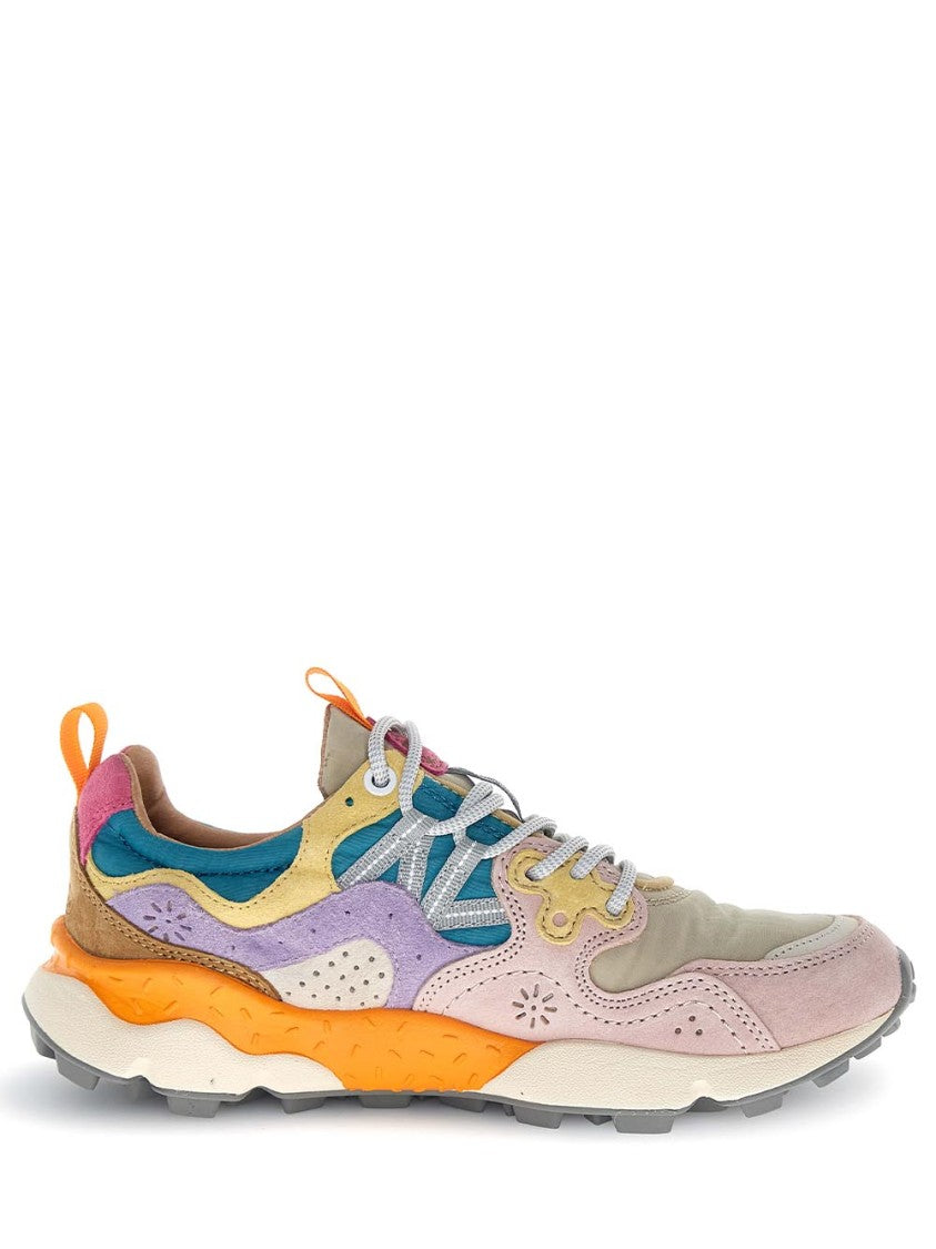 Flower Mountain Multi-Layered Sneakers With Pastel Color Blocks
