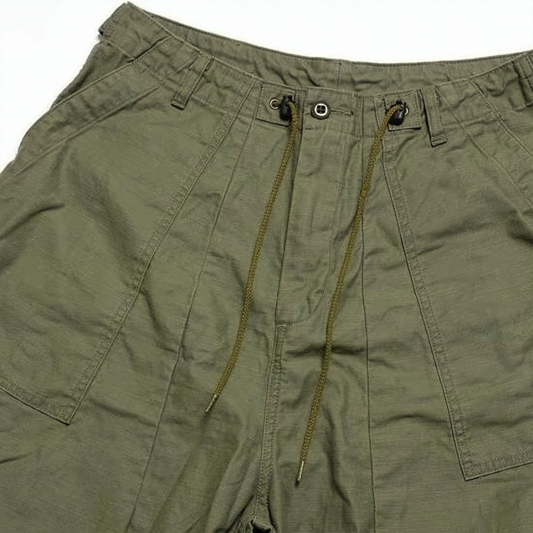 Needles Relaxed Fit Green Chino Pants With Drawstring Waist