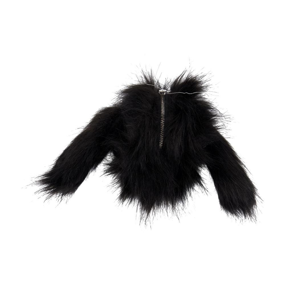 Simone Rocha Faux Fur Hare-Shaped Wallet With Zipper Closure
