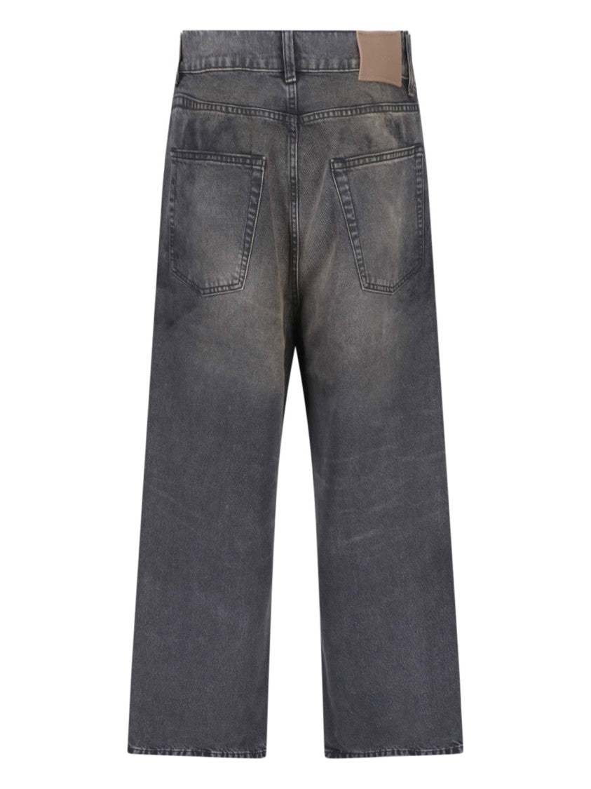Our Legacy Straight-Leg Jeans With Modern Cut And Rubber Patch