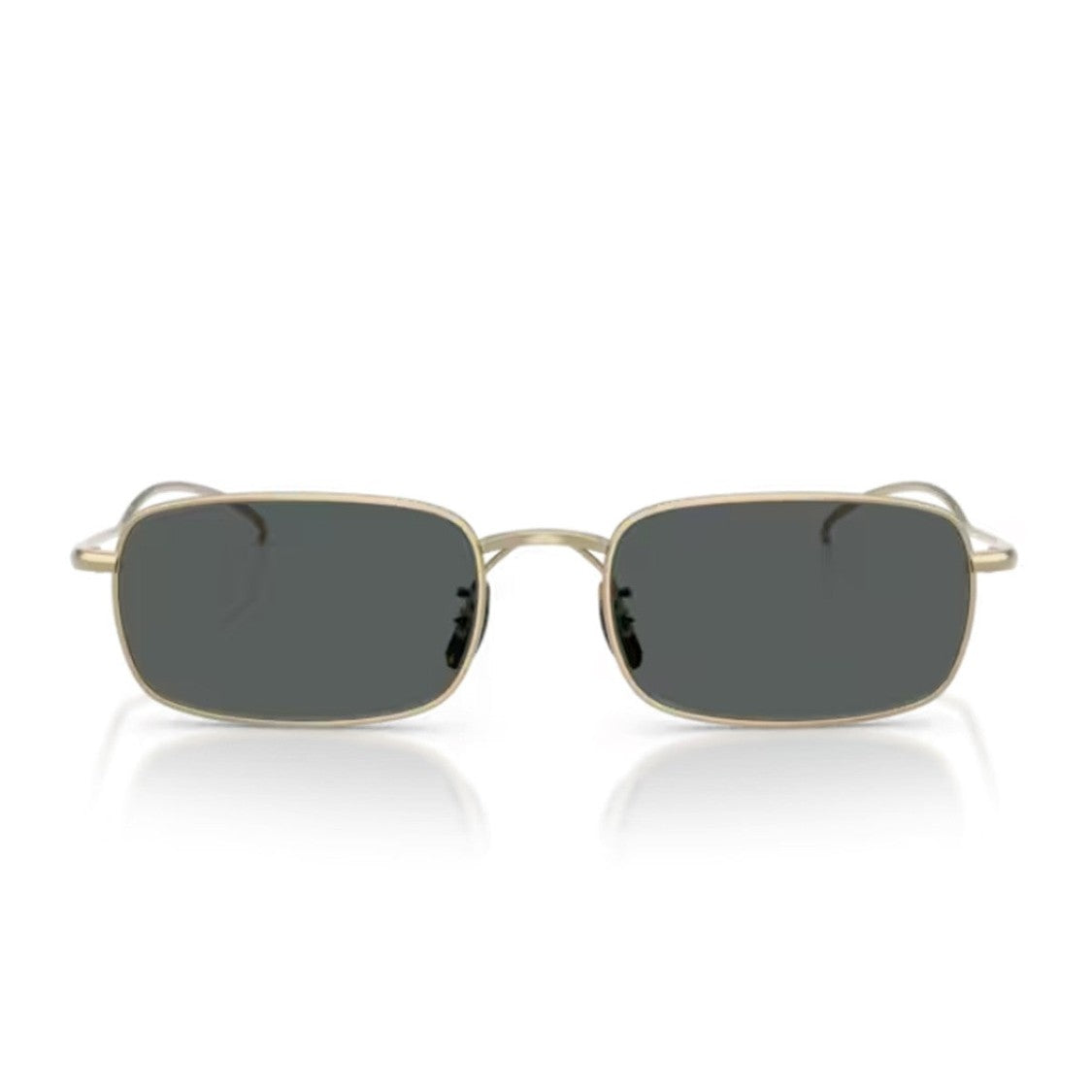 Oliver Peoples Gold Tk-14 Ov1364st Titanium Rectangular Sunglasses
