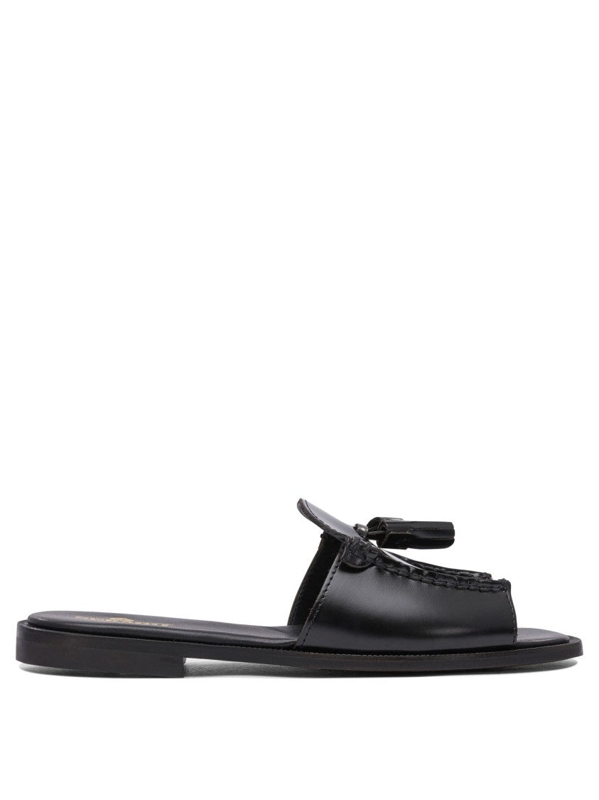 Sebago Leather Open-Toe Sandals With Braided Detailing