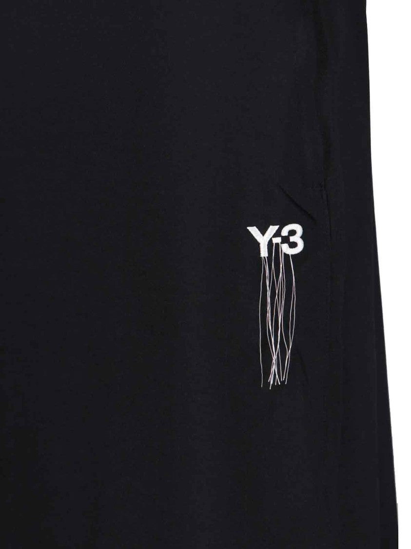 Y-3 Midi Skirt In Black Recycled Fabric, Medium Waist