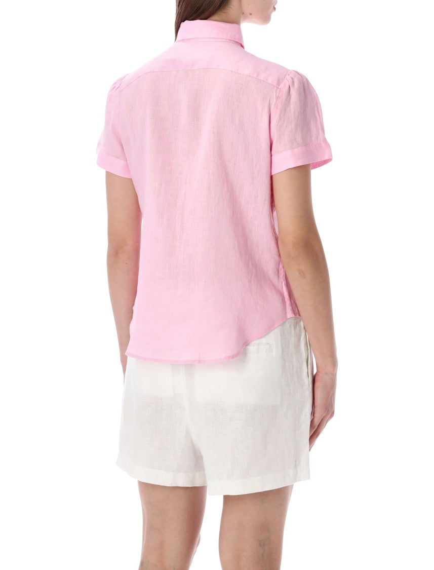 Polo Ralph Lauren Linen Shirt Short Sleeve Shirt