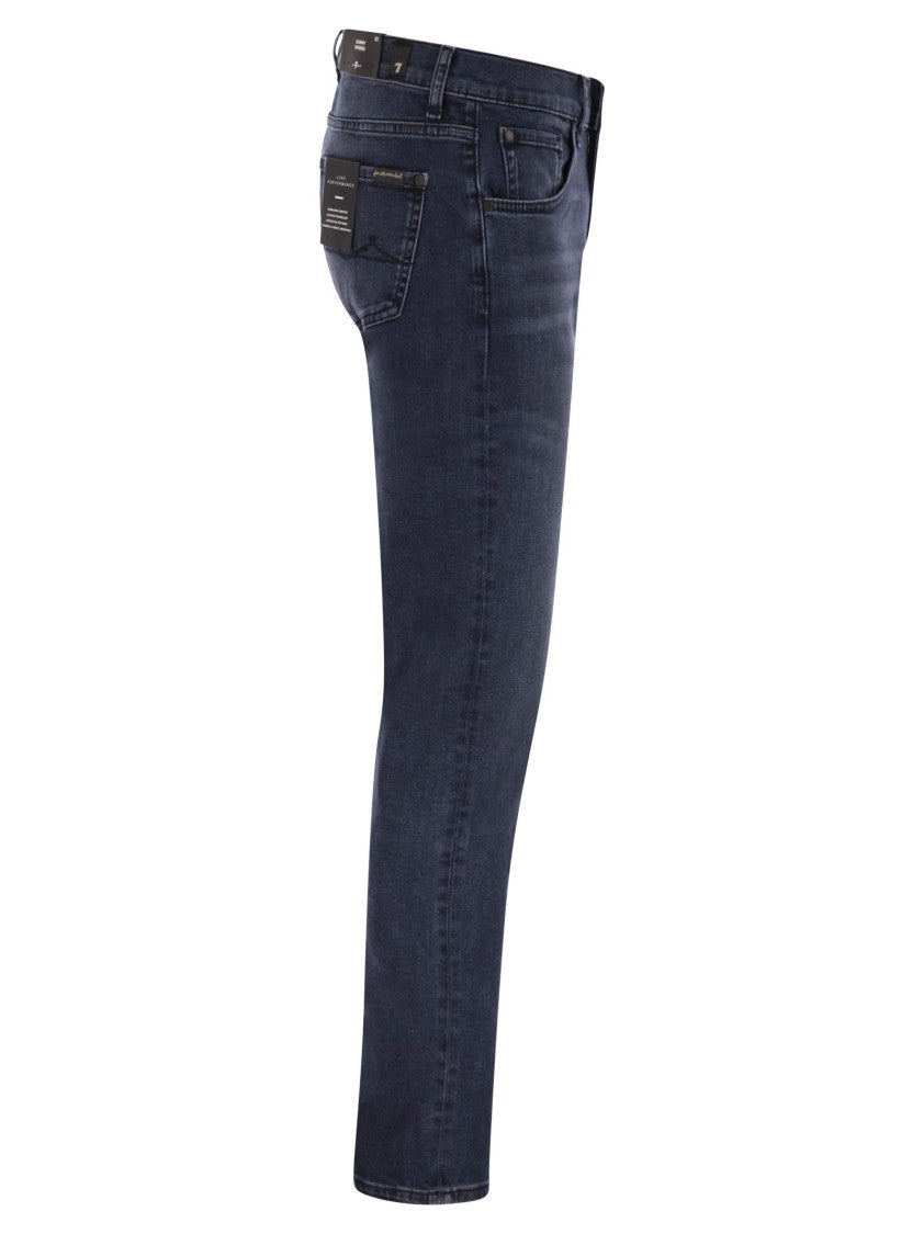 7 For All Mankind Slimmy Tapered - Skinny Medium-Waisted Jeans