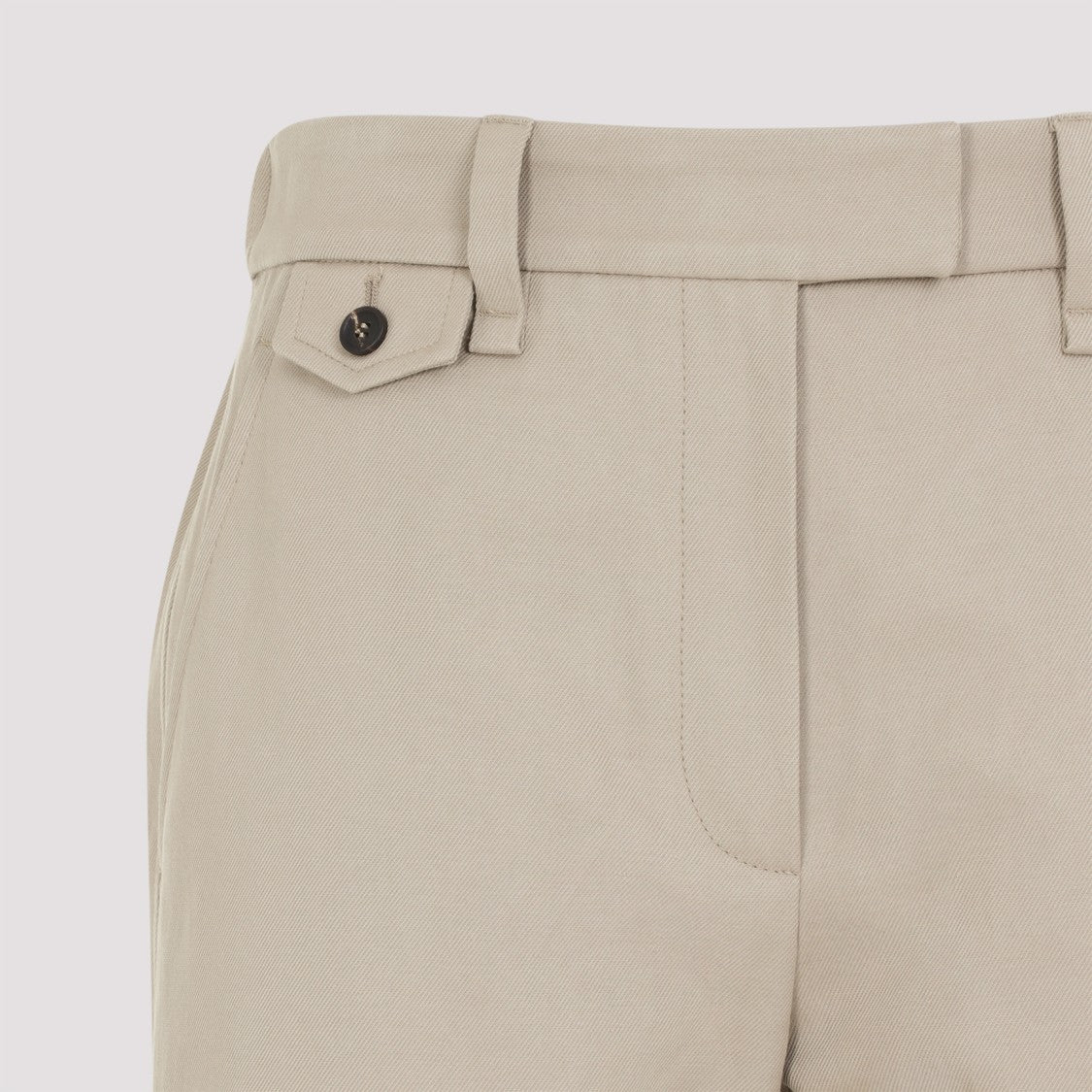 Brunello Cucinelli High-Waisted Tailored Trousers With Unique Pocket Detail