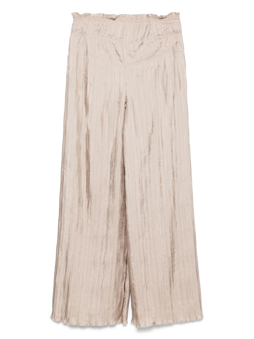 Alberta Ferretti Flowing Wide-Leg Trousers In Silk