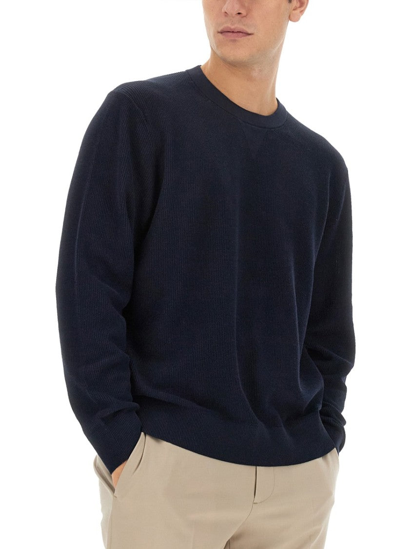 Theory Blue Cotton Jersey Sweater