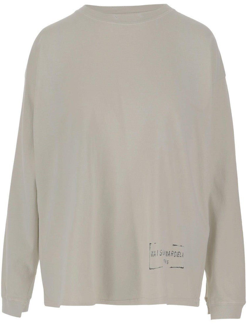 Maison Margiela Ivory Cotton Sweatshirt