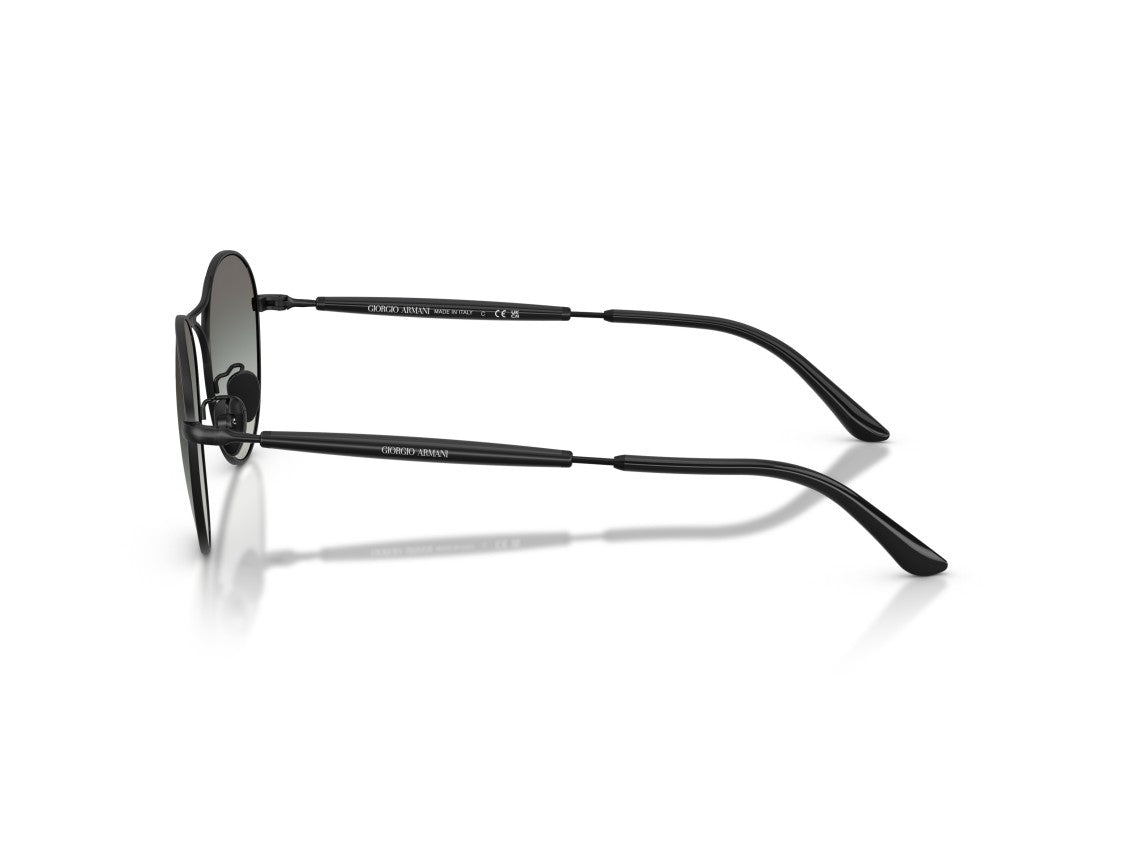 Giorgio Armani 0Ar6177 Double Bridge Steel Round Sunglasses