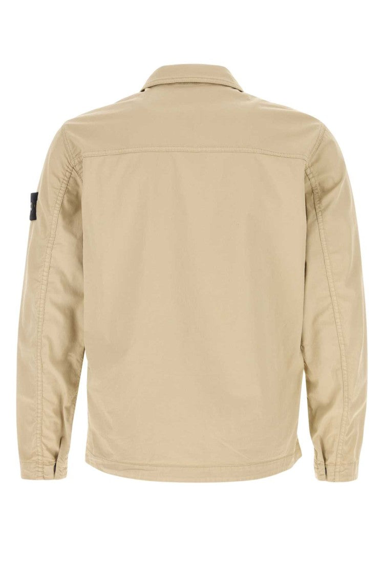 Stone Island Sand Stretch Cotton Jacket