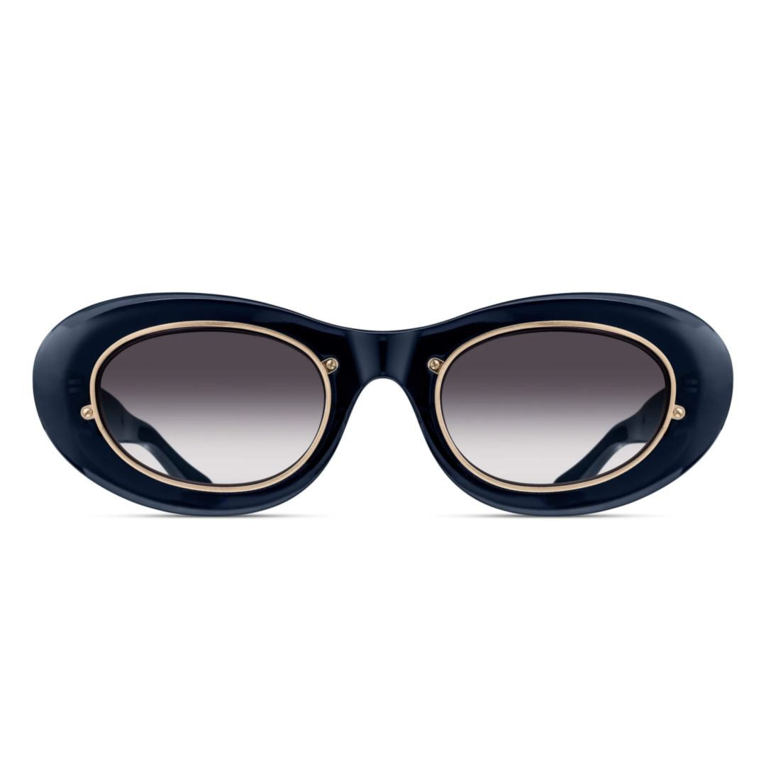 Matsuda 10604H.Sg Oval-Frame Sunglasses With Gold Accents And Gradient Lenses