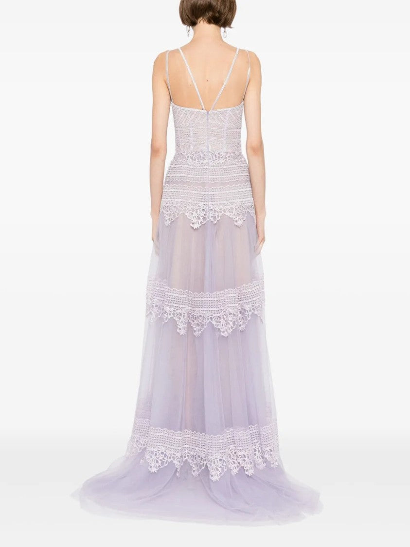 Saiid Kobeisy Lace Long Dress