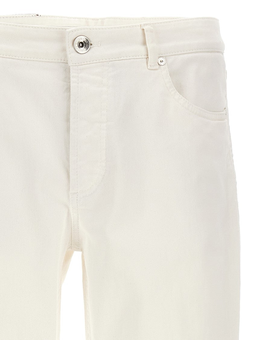Brunello Cucinelli Traditional Fit Jeans With Turn-Up Hem