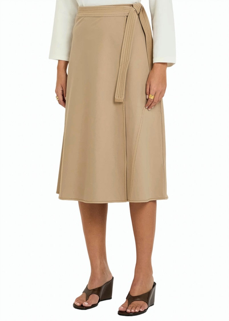 Max Mara Mmlrane Flared Skirt With Elasticated Waist