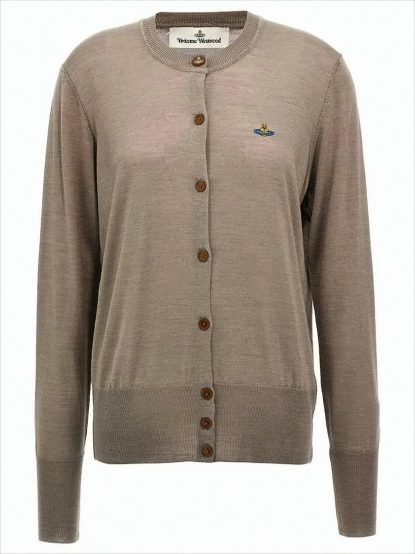 Vivienne Westwood Fine Knit Wool And Silk Cardigan