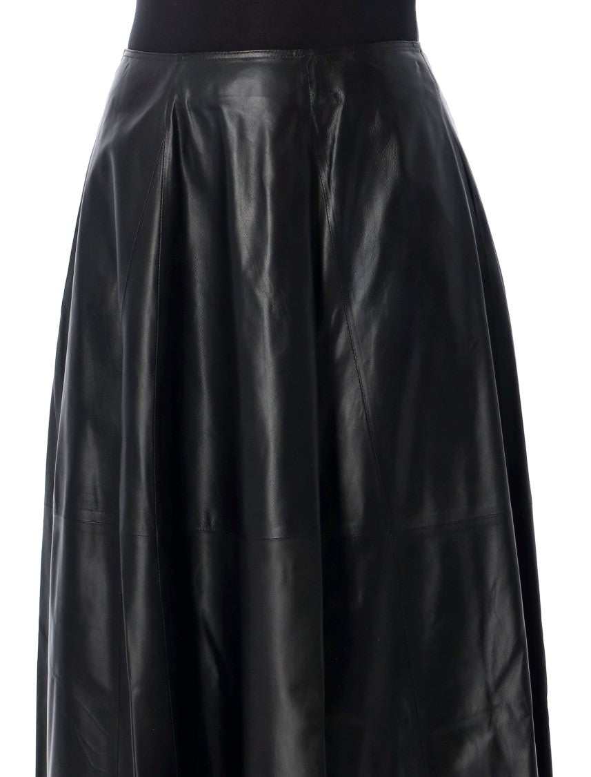 Arma Eleni A-Line Leather Skirt