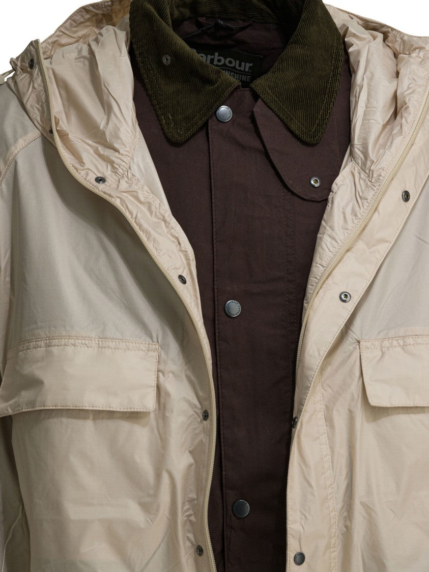 Barbour Two-Tone Casual Jacket With Corduroy Collar