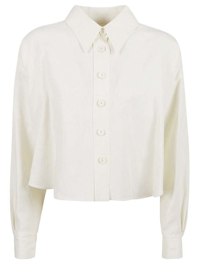 Fabiana Filippi Cropped Button-Up Jacket With Structured Collar
