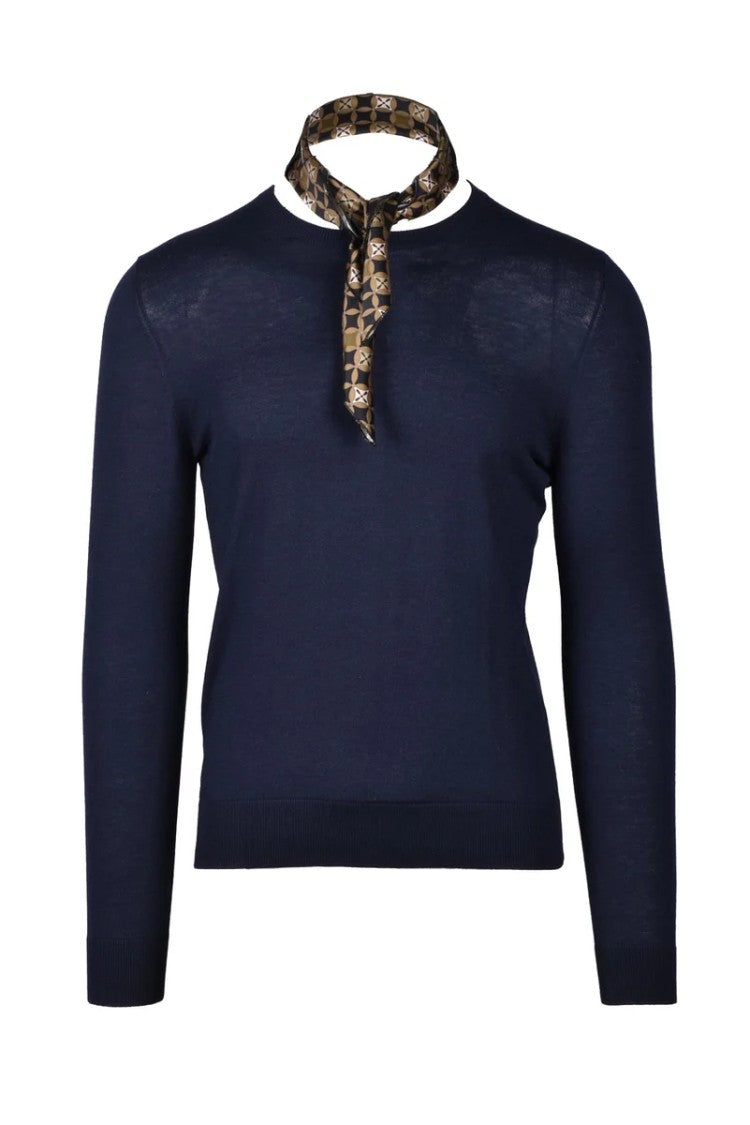 Wild Cashmere Silk And Cashmere Sweater - Blue