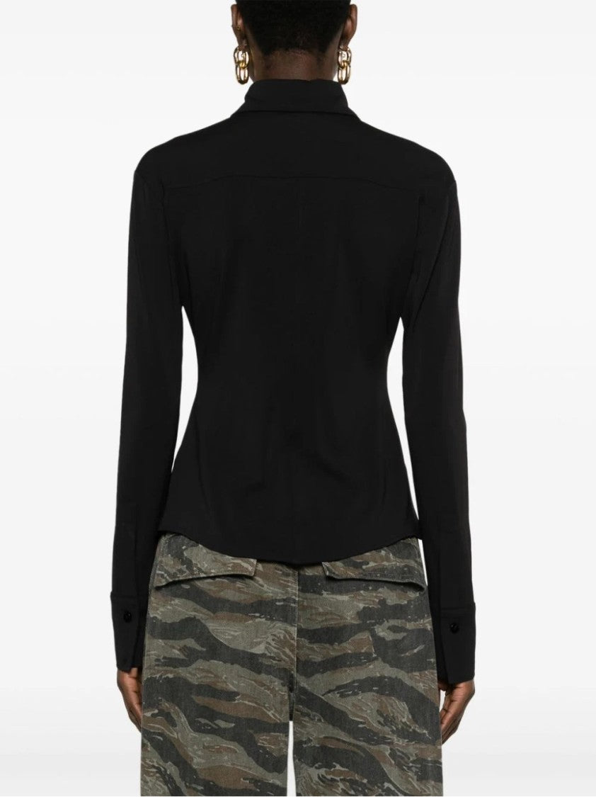 The Attico Elton Collar Long Sleeve Shirt