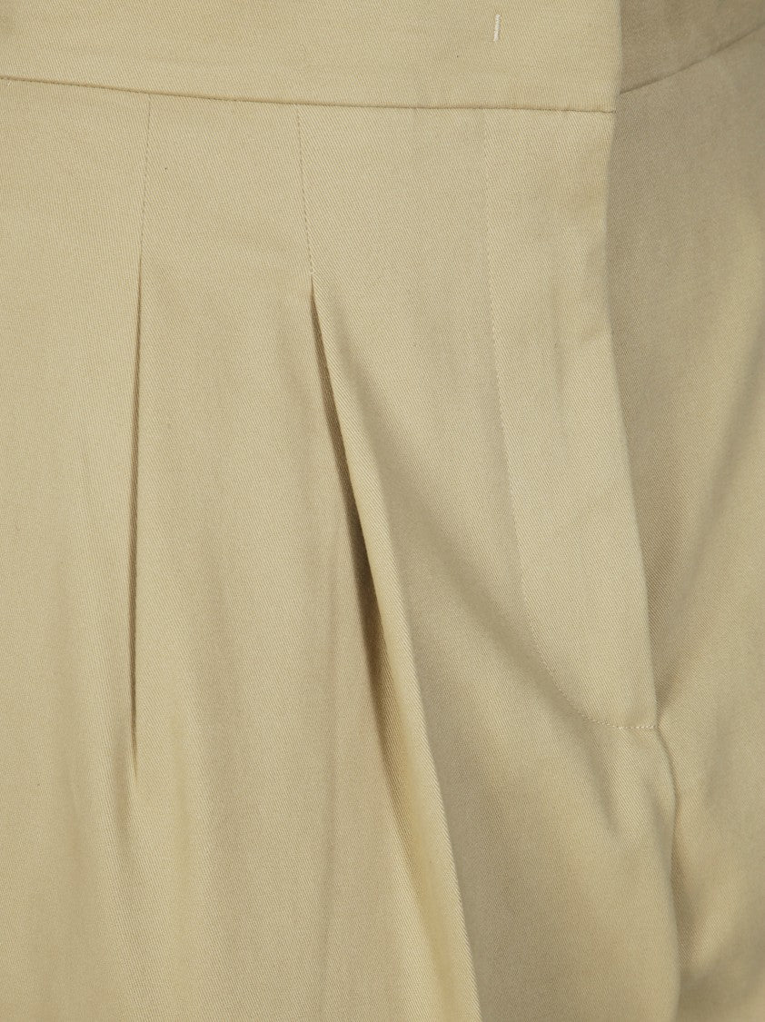 Max Mara High-Waisted Wide-Leg Pants With Front Pleats