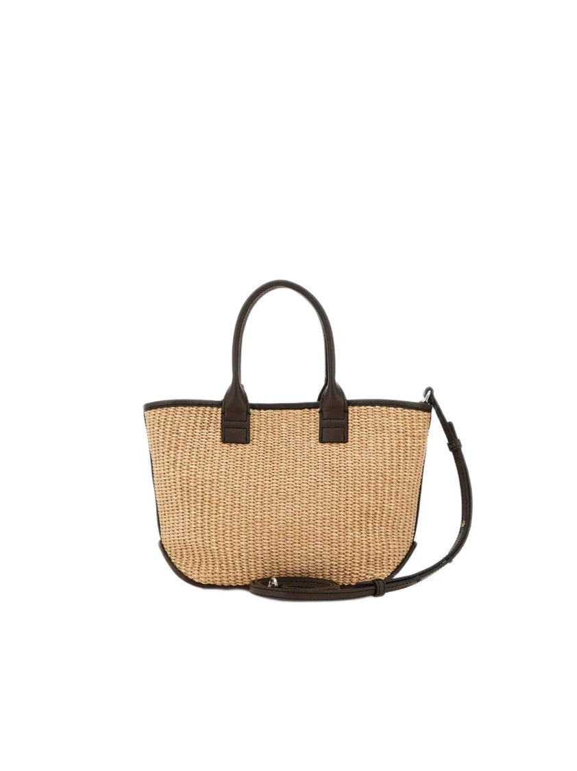 Hogan Structured Rectangular Tote Bag With Woven Texture