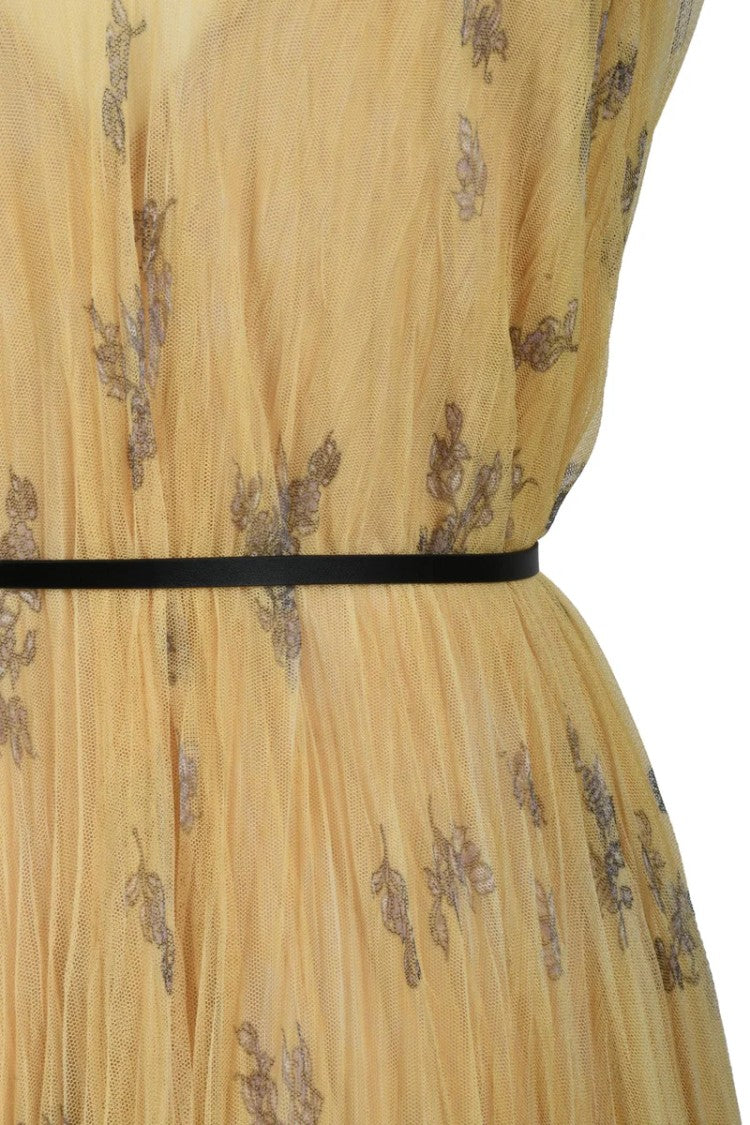 Fabiana Filippi Long Tulle Dress - Yellow