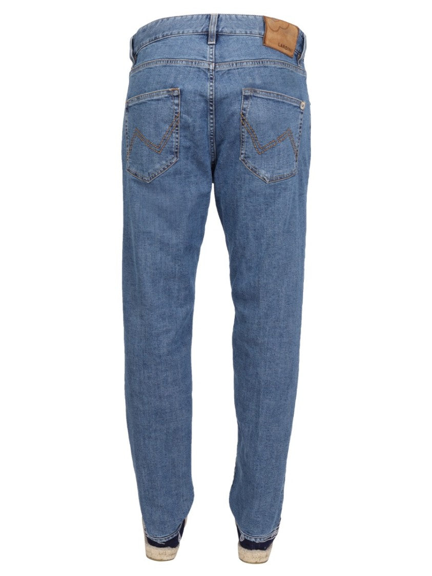 Lardini Medium Blue Five-Pocket Jeans