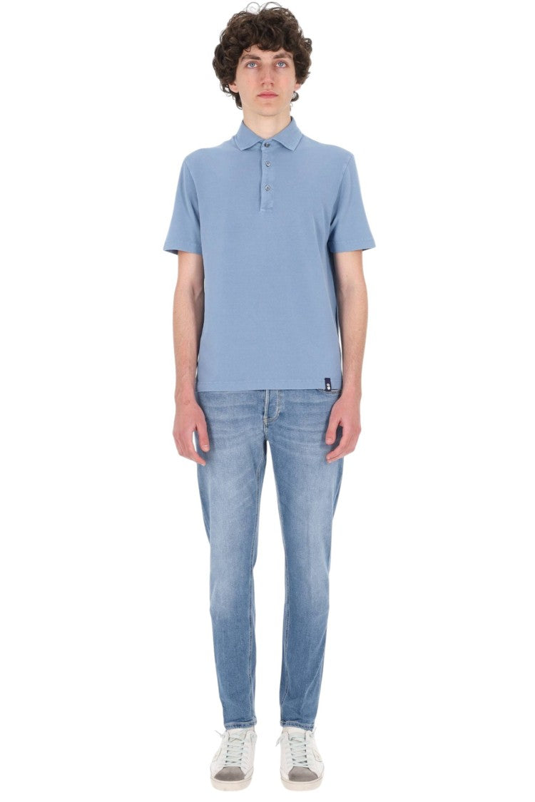 Drumohr Ice Cotton Pure Cotton Polo Shirt