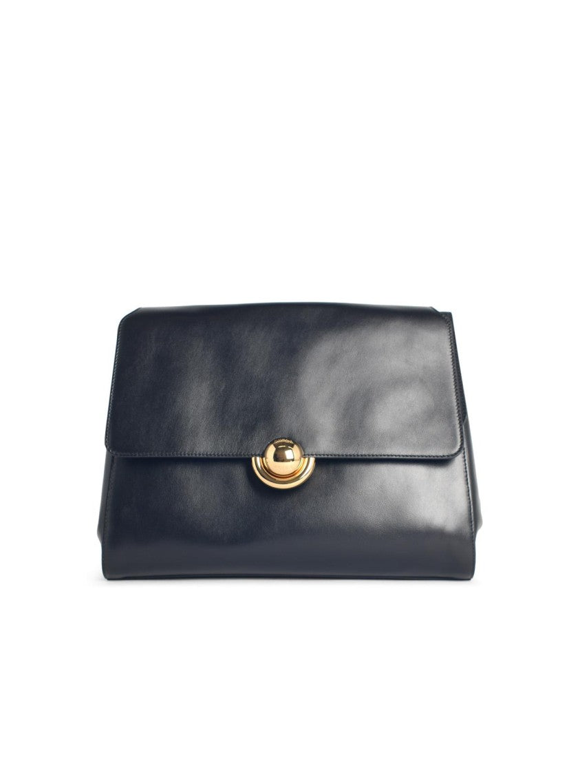 Furla 'M Domus' Black Leather Shoulder Bag